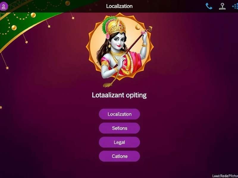 Leela Of Radha Krishna Game Main Screen